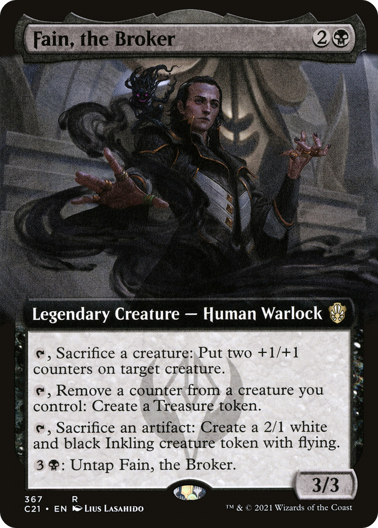 Image of Fain, the Broker (Extended Art) (C21-367) - Commander 2021: (Extended Art)