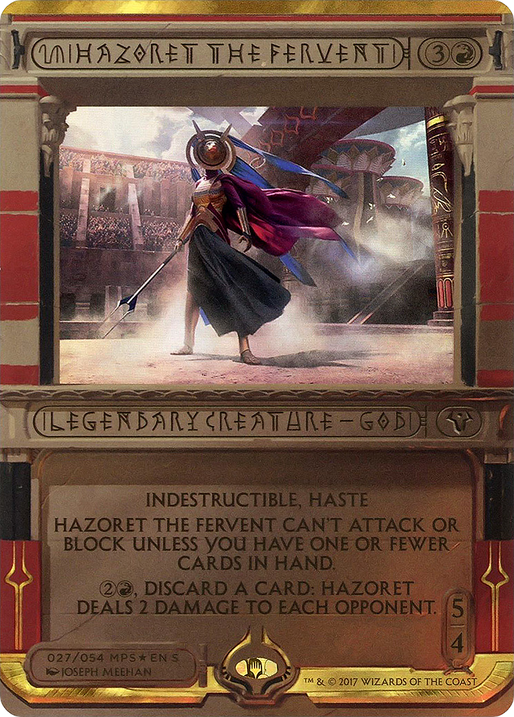 Image of Hazoret the Fervent (MPS2-027) - Amonkhet Invocations (Borderless) Foil