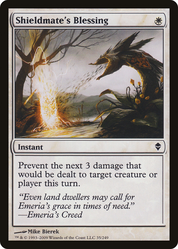 Image of Shieldmate's Blessing (ZEN-035) - Zendikar Foil