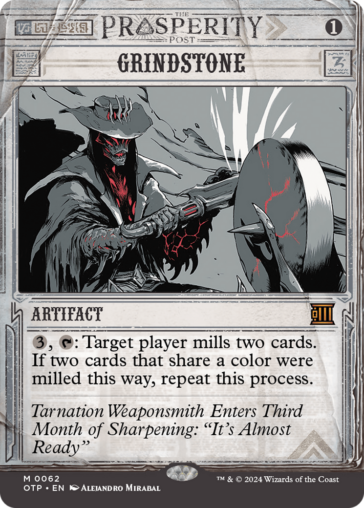 Image of Grindstone (OTP-062) - Breaking News: (Showcase) (Borderless)