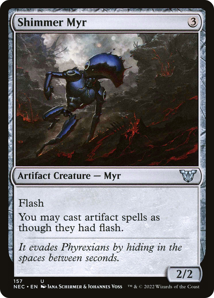 Image of Shimmer Myr (NEC-157) - Neon Dynasty Commander