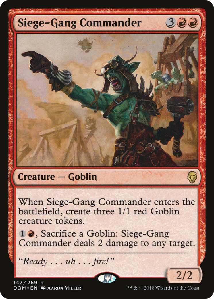 Image of Siege-Gang Commander (DOM-143) - Dominaria