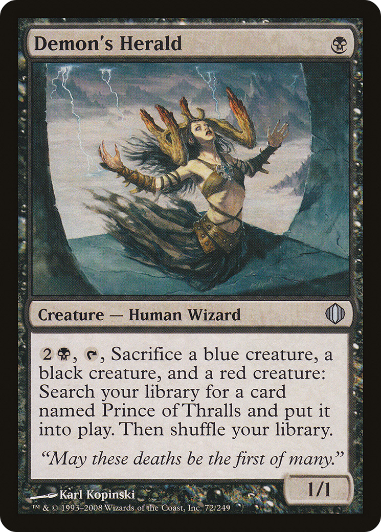 Image of Demon's Herald (ALA-072) - Shards of Alara Foil