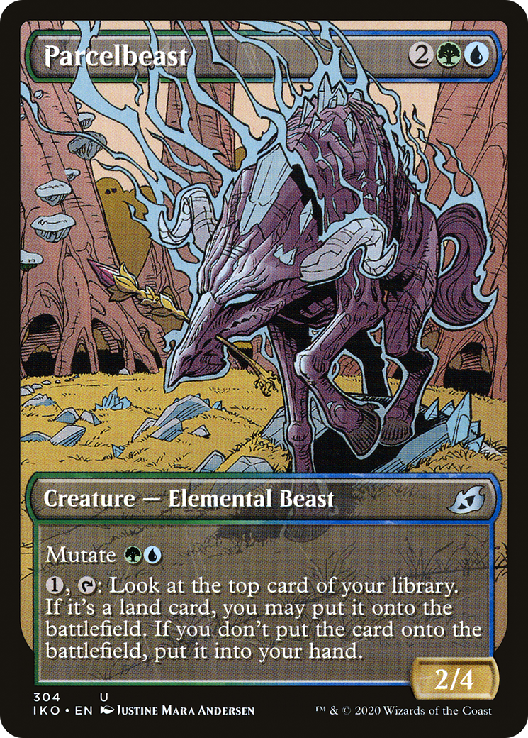 Image of Parcelbeast (Showcase) (IKO-304) - Ikoria: Lair of Behemoths: (Showcase) Foil