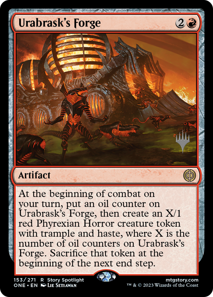 Image of Urabrask's Forge (PPONE-153) - Phyrexia: All Will Be One Promos Foil