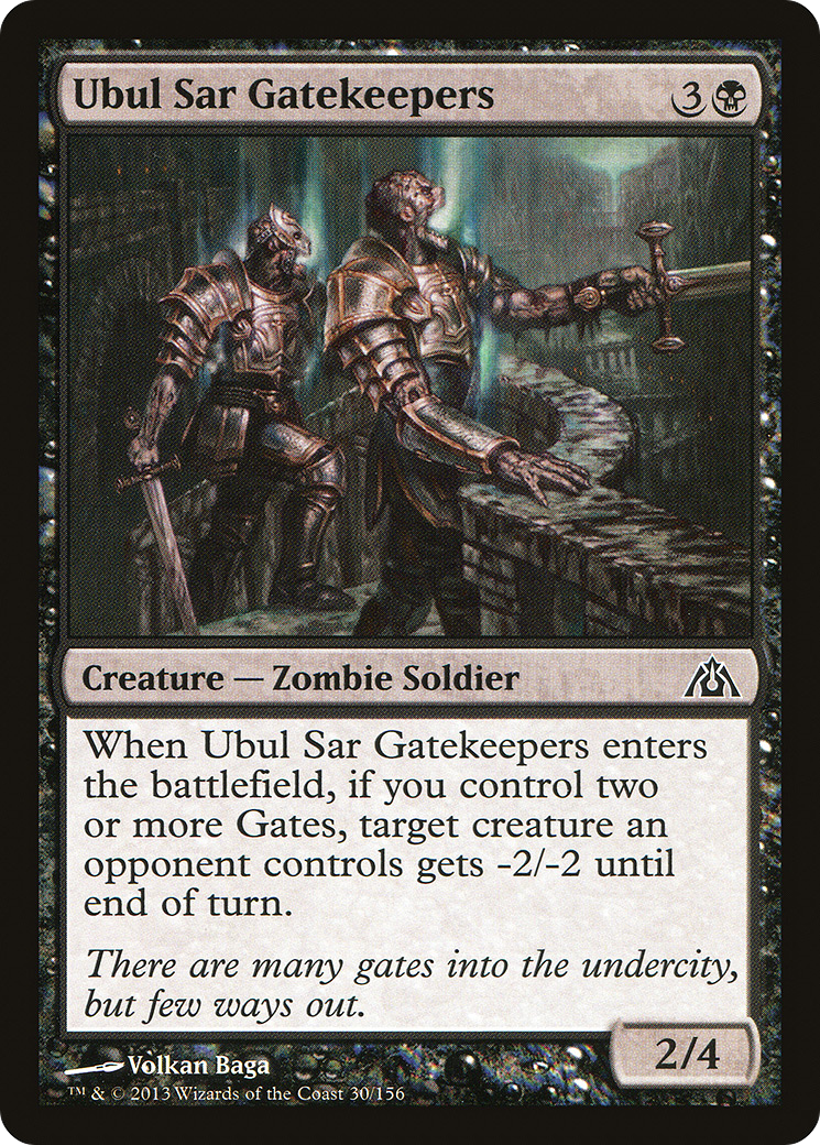 Image of Ubul Sar Gatekeepers (DGM-030) - Dragon's Maze Foil