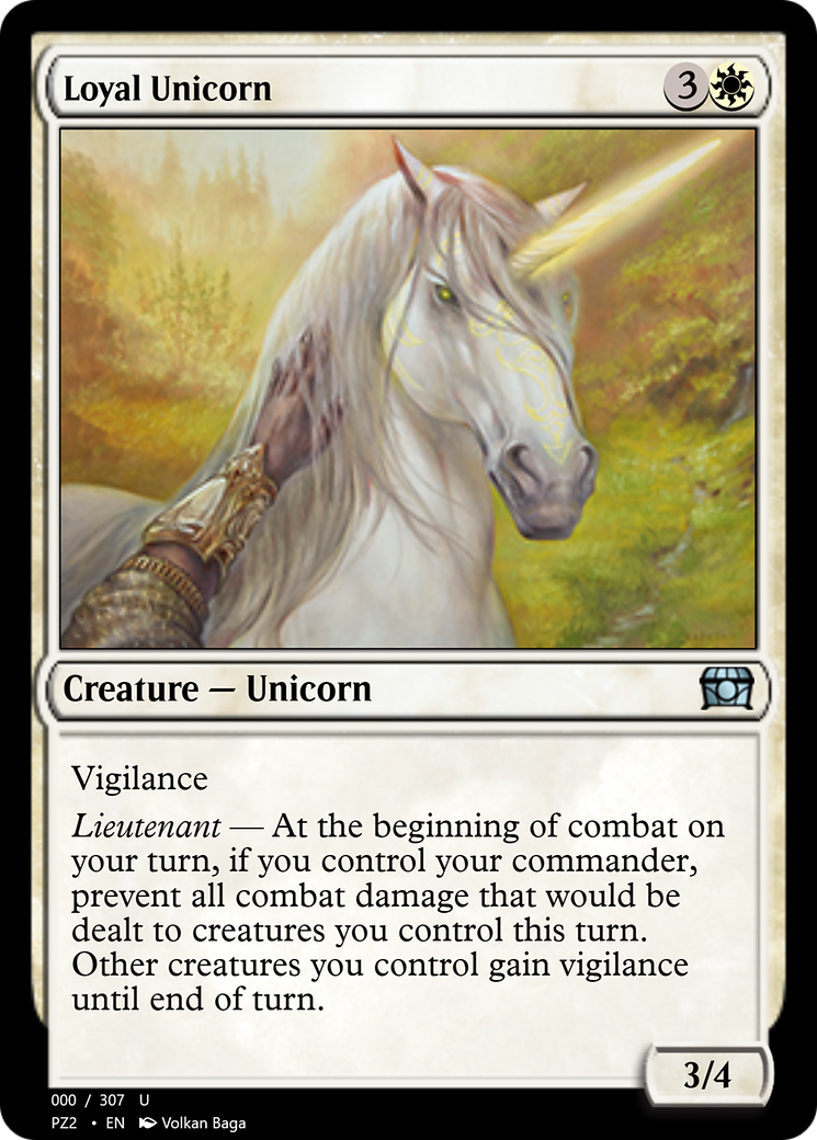 Image of Loyal Unicorn (PZ2-70729) - Treasure Chest Foil