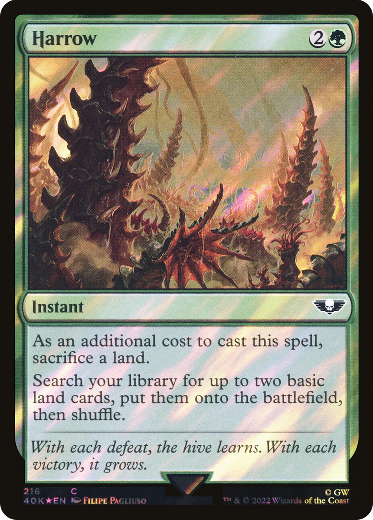 Image of Harrow (Surge Foil) (40K-216) - Warhammer 40,000 Commander Foil