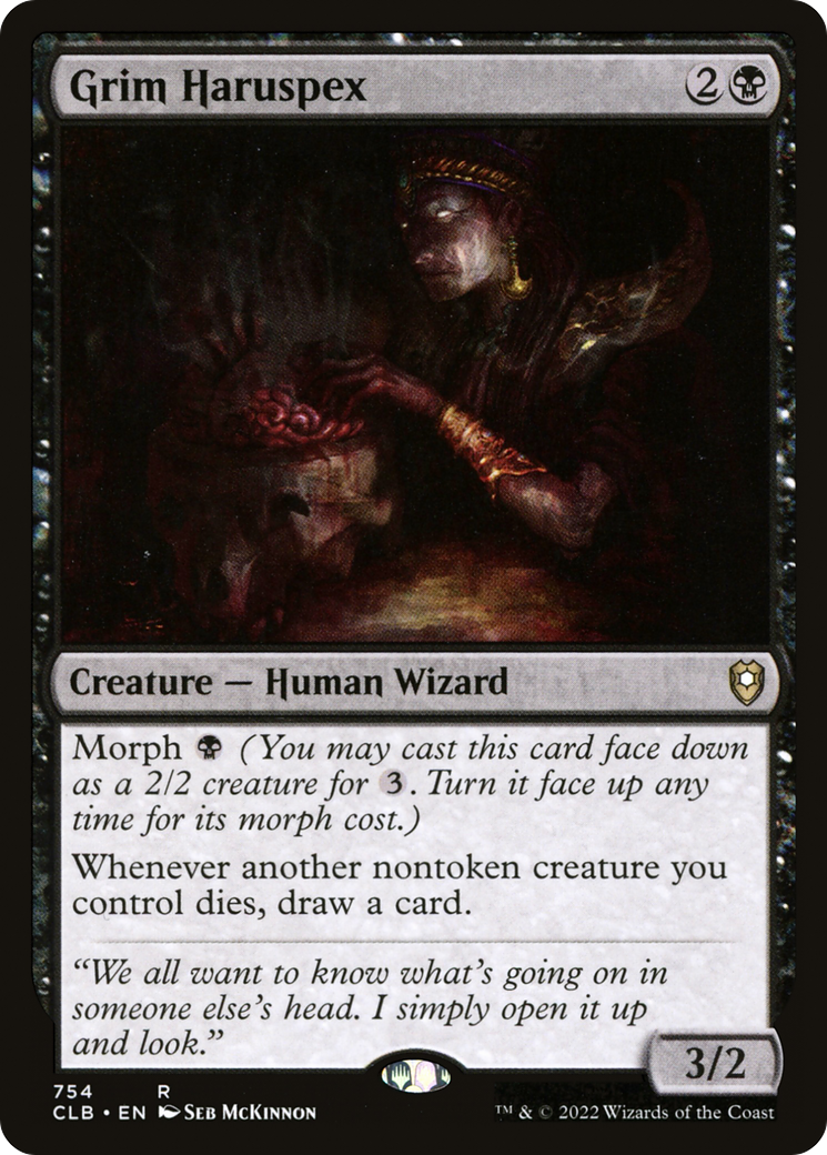 Image of Grim Haruspex (CLB-754) - Commander Legends: Battle for Baldur's Gate