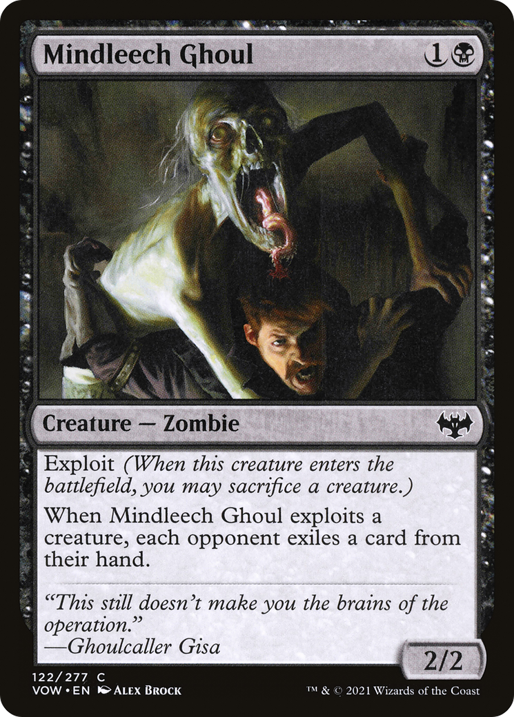 Image of Mindleech Ghoul (VOW-122) - Innistrad: Crimson Vow Foil
