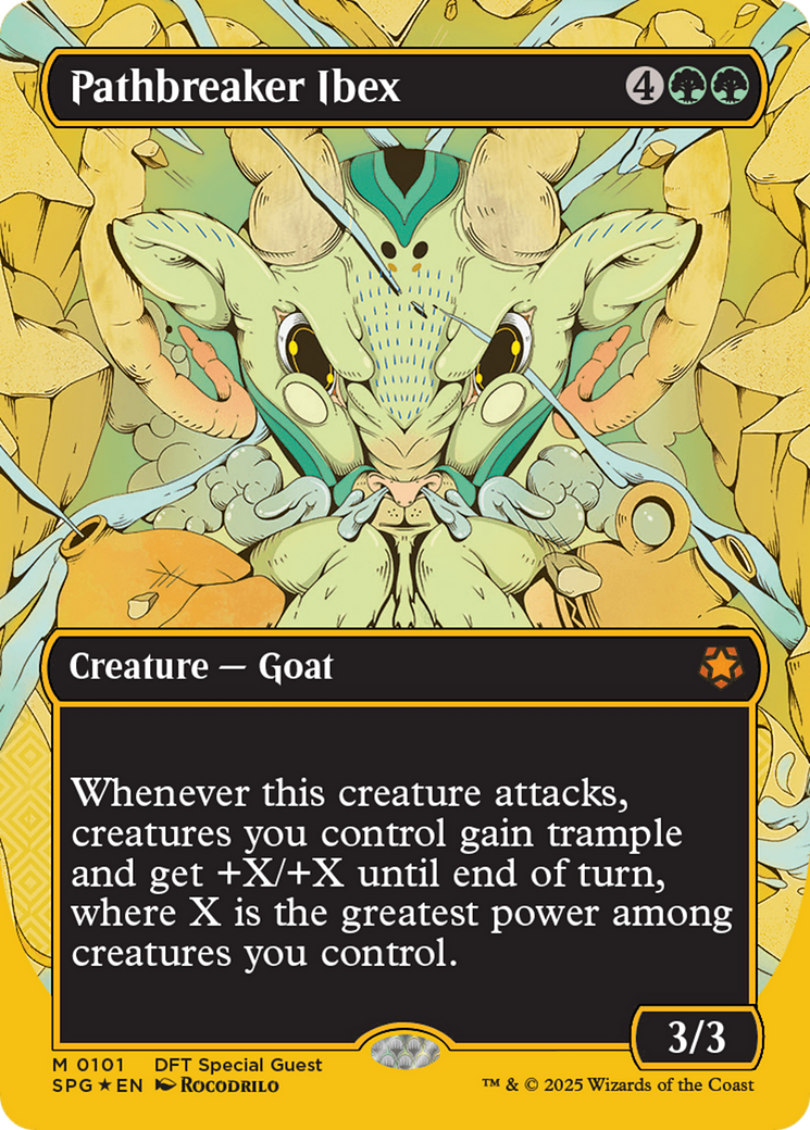 Image of Pathbreaker Ibex (Borderless) (First-Place Foil) (SPG-101) - Special Guests (Borderless) Foil