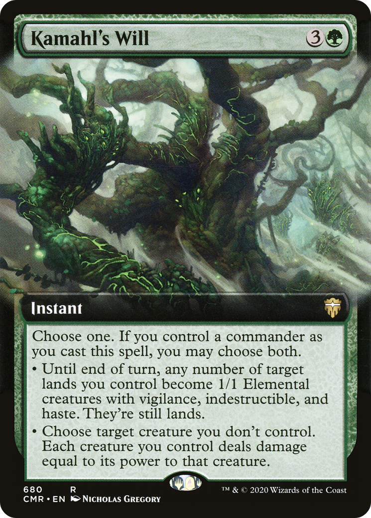 Image of Kamahl's Will (Extended Art) (CMR-680) - Commander Legends: (Extended Art) Foil