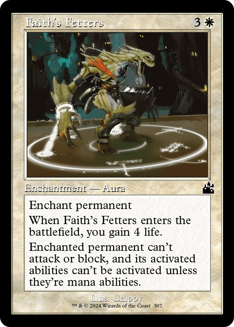 Image of Faith's Fetters (Retro Frame) (RVR-307) - Ravnica Remastered Foil