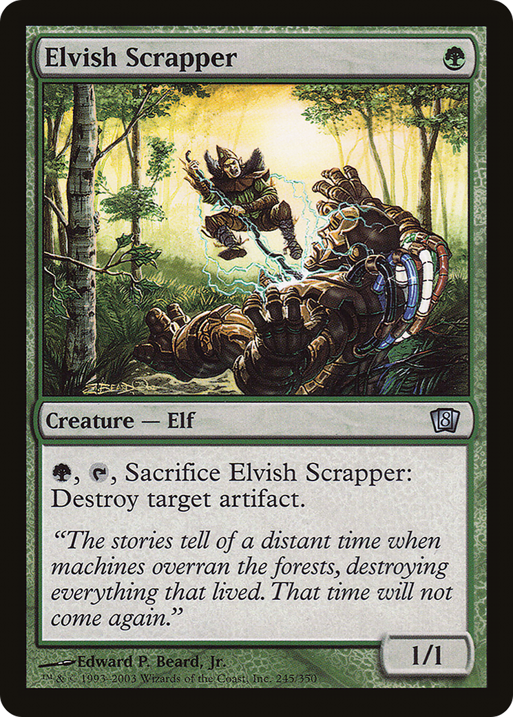 Image of Elvish Scrapper (8ED-245) - 8th Edition Foil