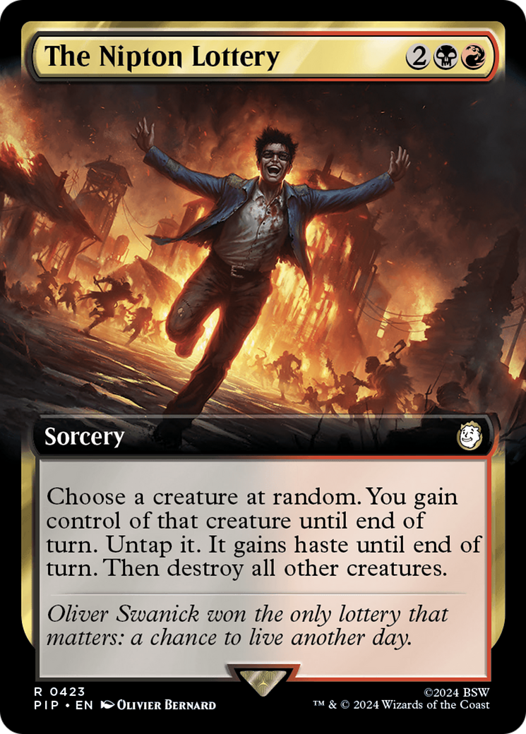 Image of The Nipton Lottery (Extended Art) (PIP-423) - Fallout: (Extended Art) Foil