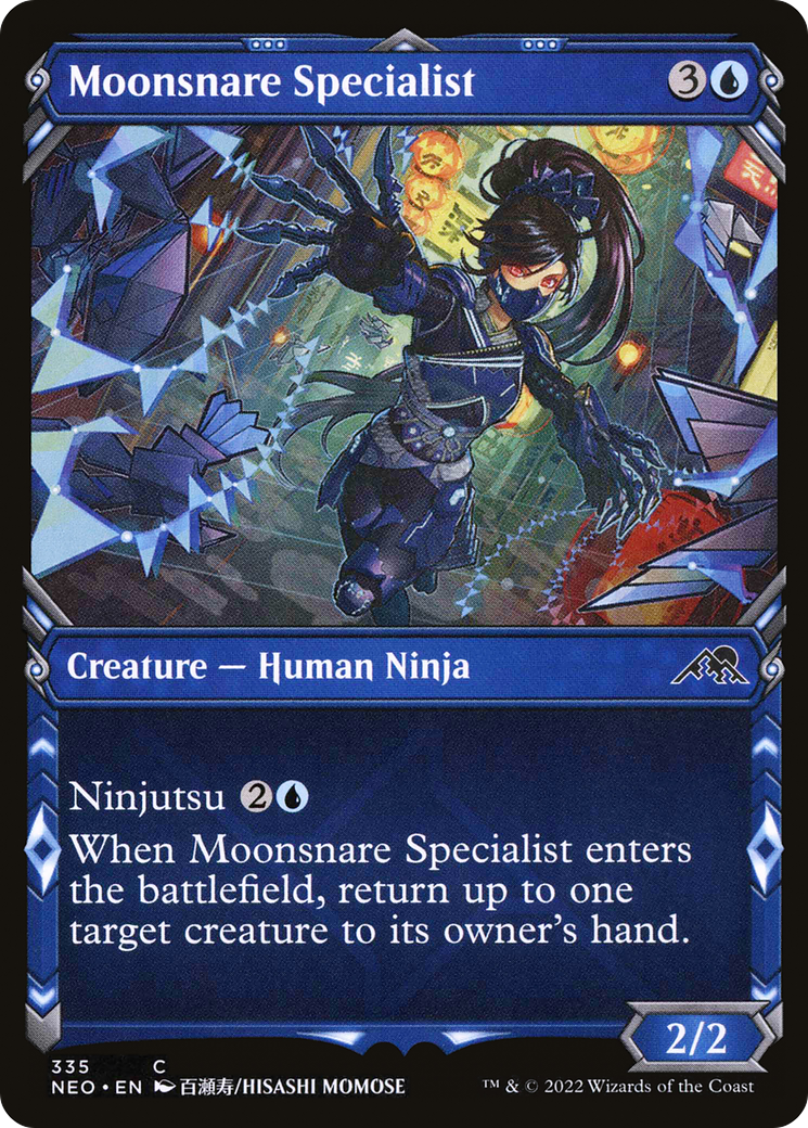 Image of Moonsnare Specialist (Showcase) (NEO-335) - Kamigawa: Neon Dynasty: (Showcase)