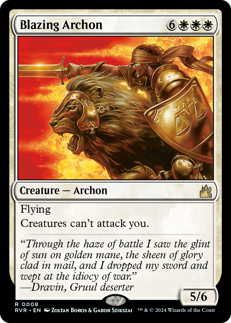 Image of Blazing Archon (RVR-008) - Ravnica Remastered