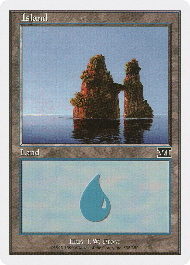 Image of Island (336) (6ED-336) - Classic Sixth Edition