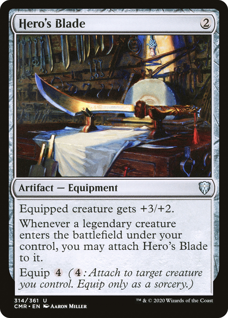 Image of Hero's Blade (314) (CMR-314) - Commander Legends