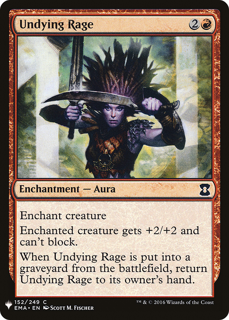 Image of Undying Rage (LIST-EMA-152) - The List
