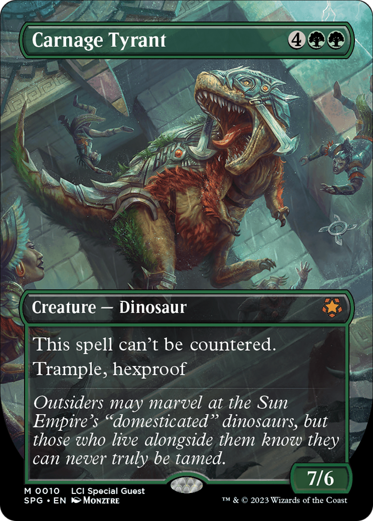 Image of Carnage Tyrant (Borderless) (SPG-010) - Special Guests (Borderless) Foil