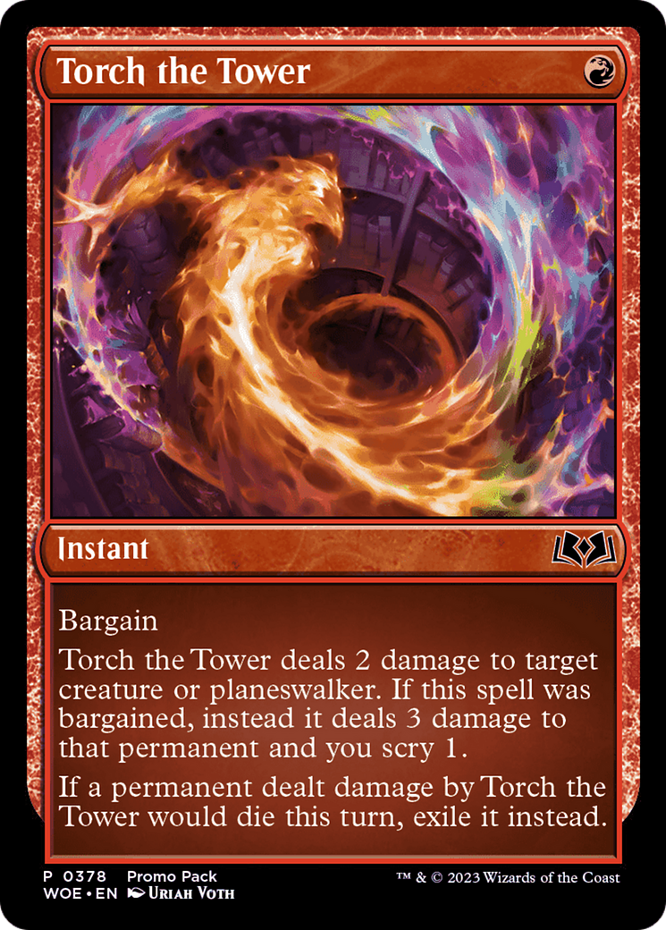 Image of Torch the Tower (PPWOE-378) - Wilds of Eldraine Foil