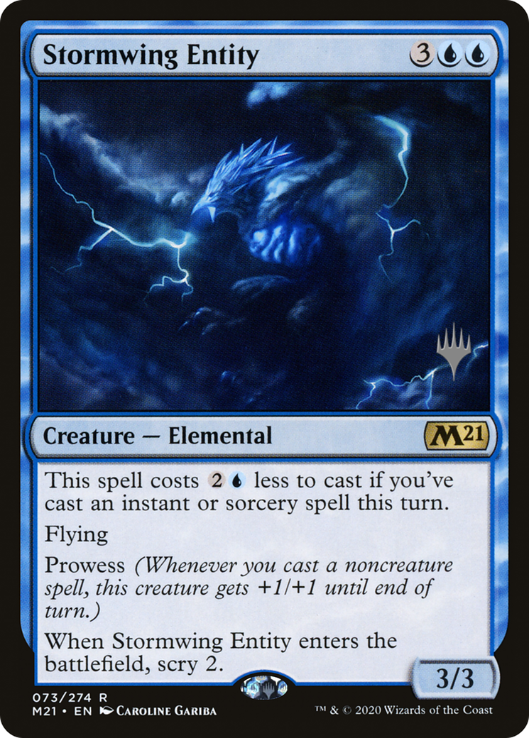 Image of Stormwing Entity (PPM21-073) - Core Set 2021 Promos Foil