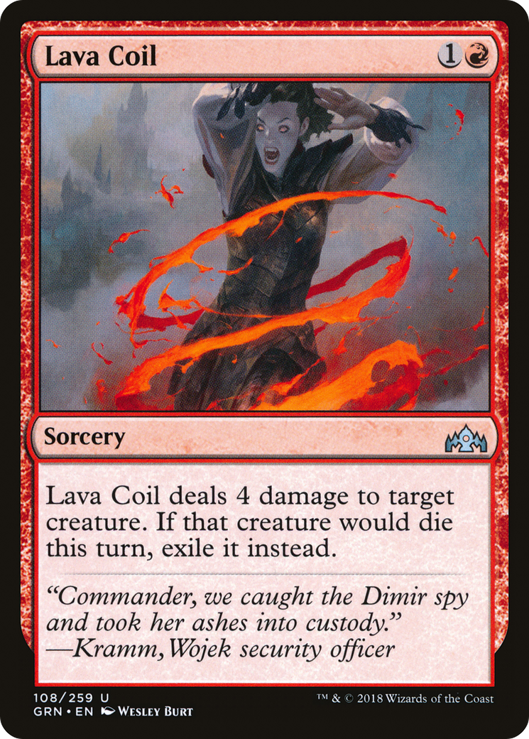 Image of Lava Coil (GRN-108) - Guilds of Ravnica