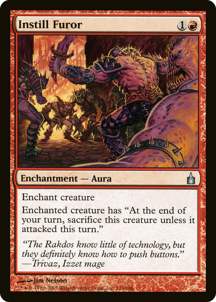 Image of Instill Furor (RAV-134) - Ravnica: City of Guilds