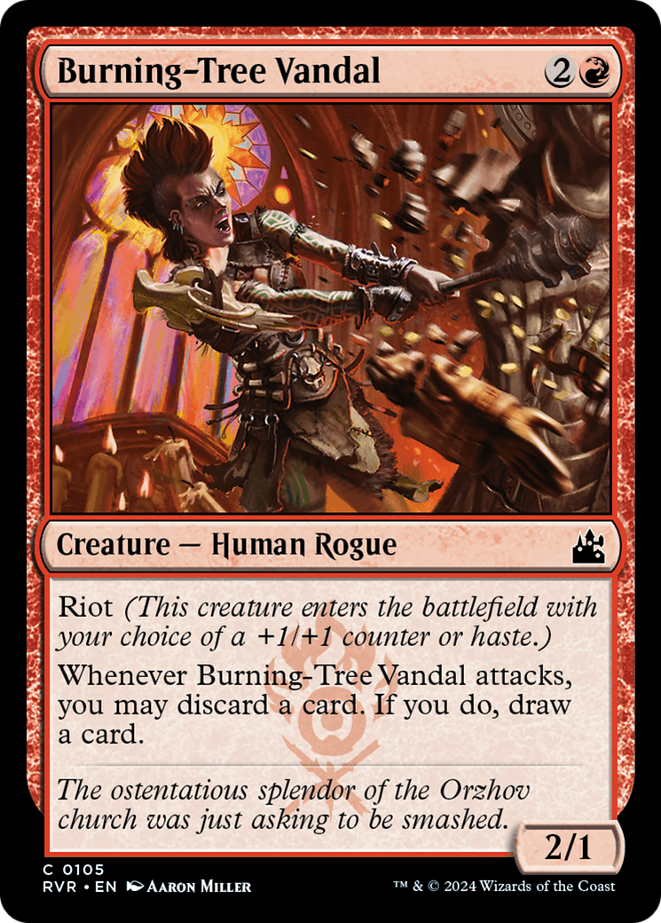 Image of Burning-Tree Vandal (RVR-105) - Ravnica Remastered Foil