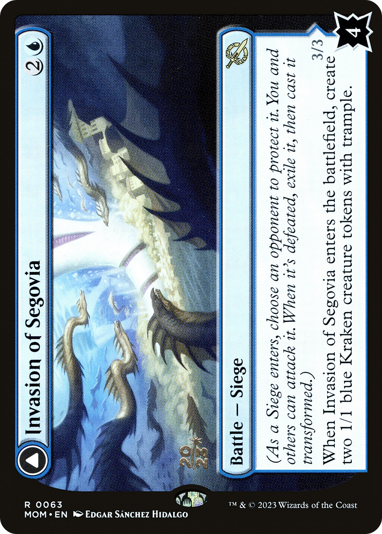 Image of Invasion of Segovia (PRE-063) - March of the Machine Promos Foil