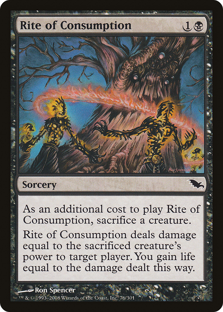 Image of Rite of Consumption (SHM-076) - Shadowmoor