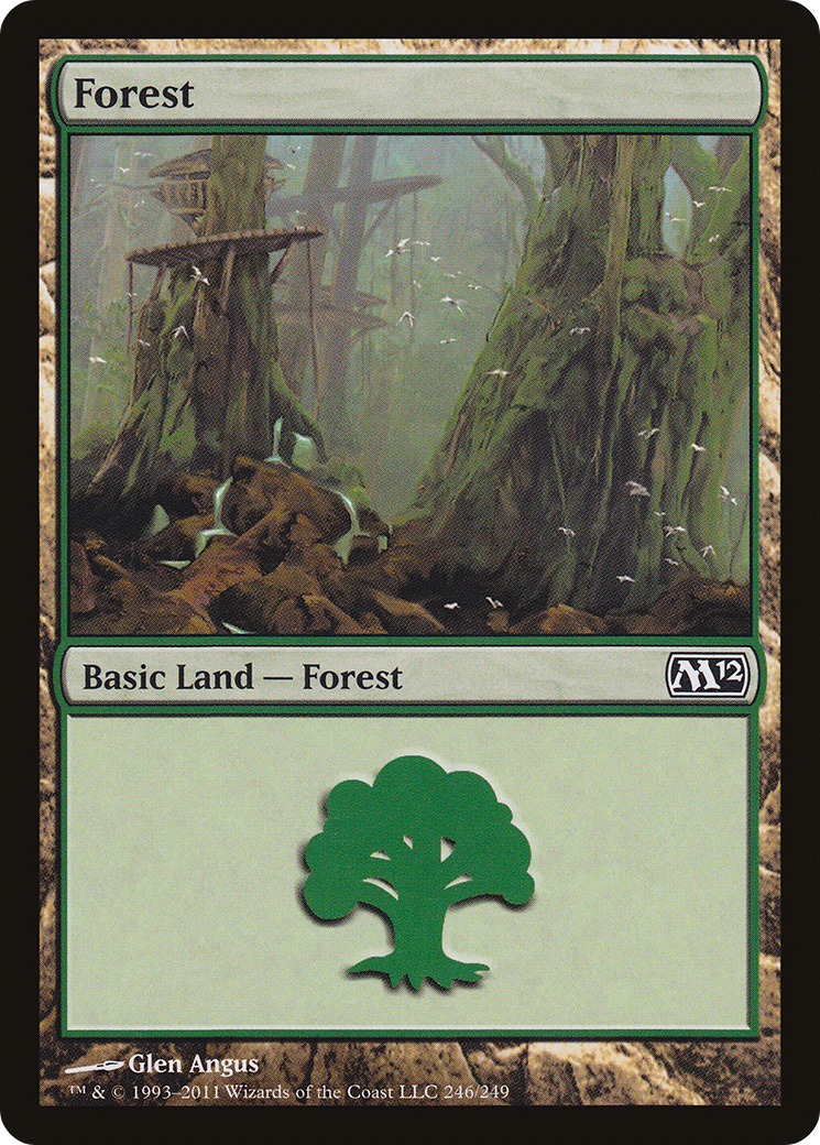 Image of Forest (246) (M12-246) - Magic 2012 Foil