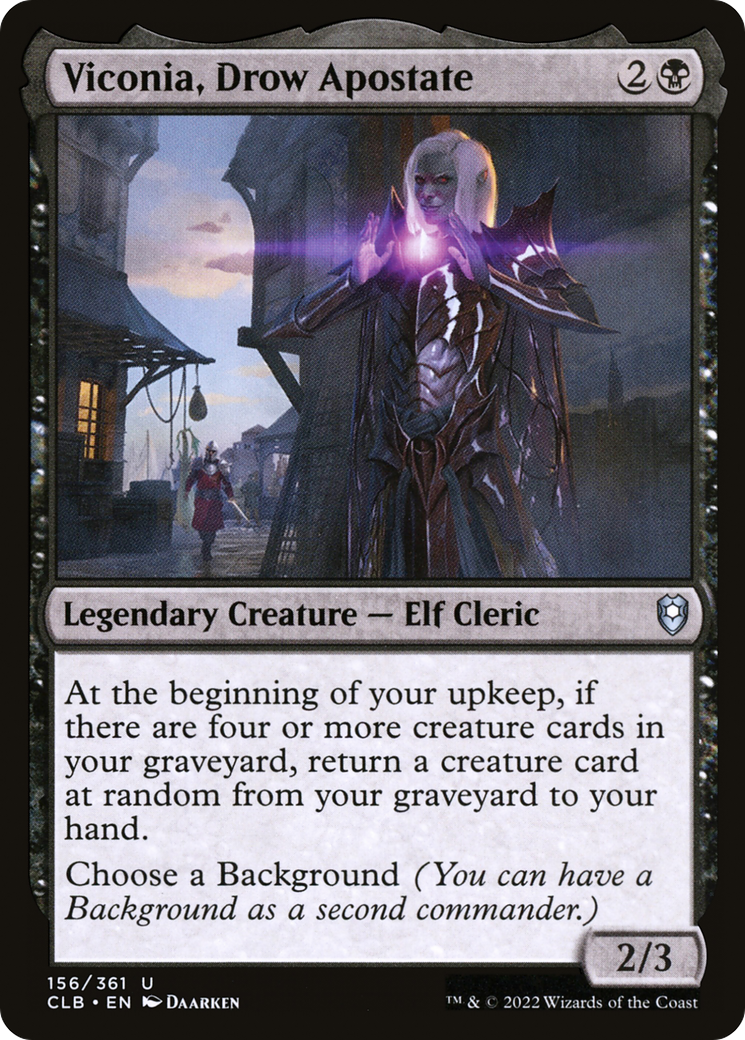 Image of Viconia, Drow Apostate (CLB-156) - Commander Legends: Battle for Baldur's Gate Foil