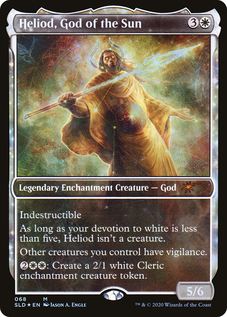 Image of Heliod, God of the Sun (SLD-068) - Secret Lair Drop: (enchantment, Showcase) Foil