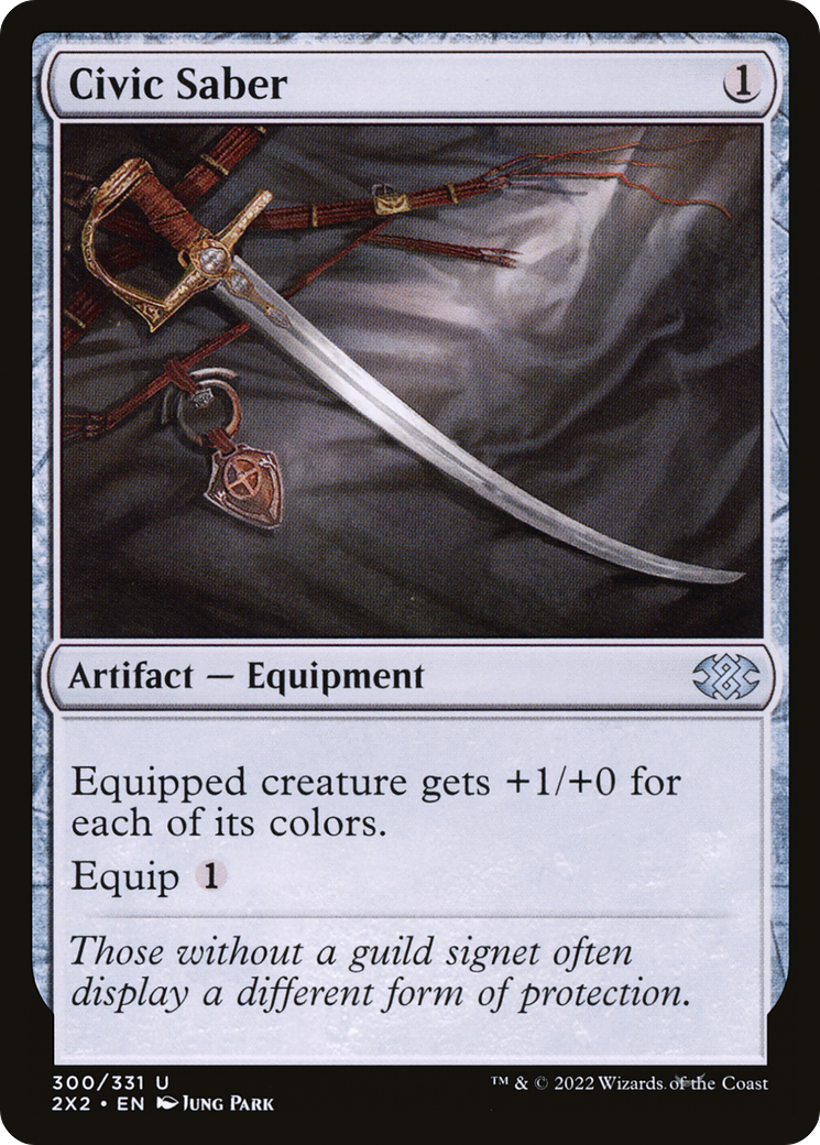 Image of Civic Saber (2X2-300) - Double Masters 2022 Foil