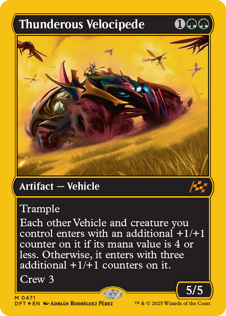Image of Thunderous Velocipede (First-Place Foil) (DFT-471) - Aetherdrift Foil