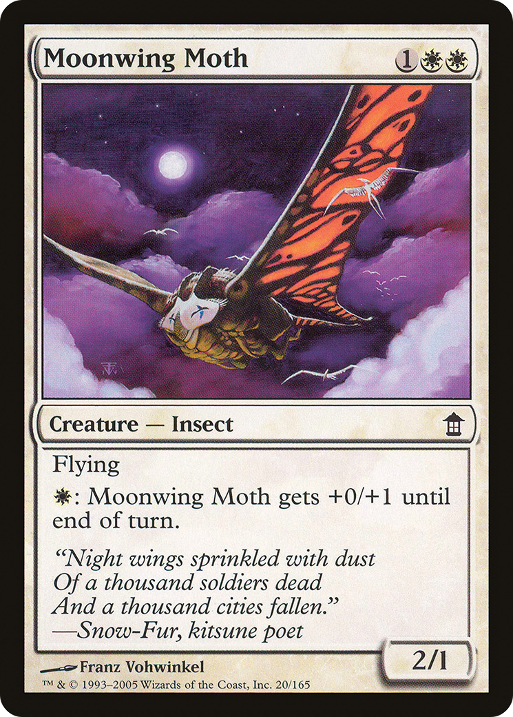 Image of Moonwing Moth (SOK-020) - Saviors of Kamigawa