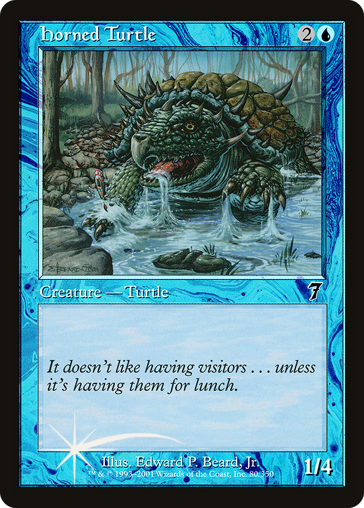 Image of Horned Turtle (7ED-080) - 7th Edition