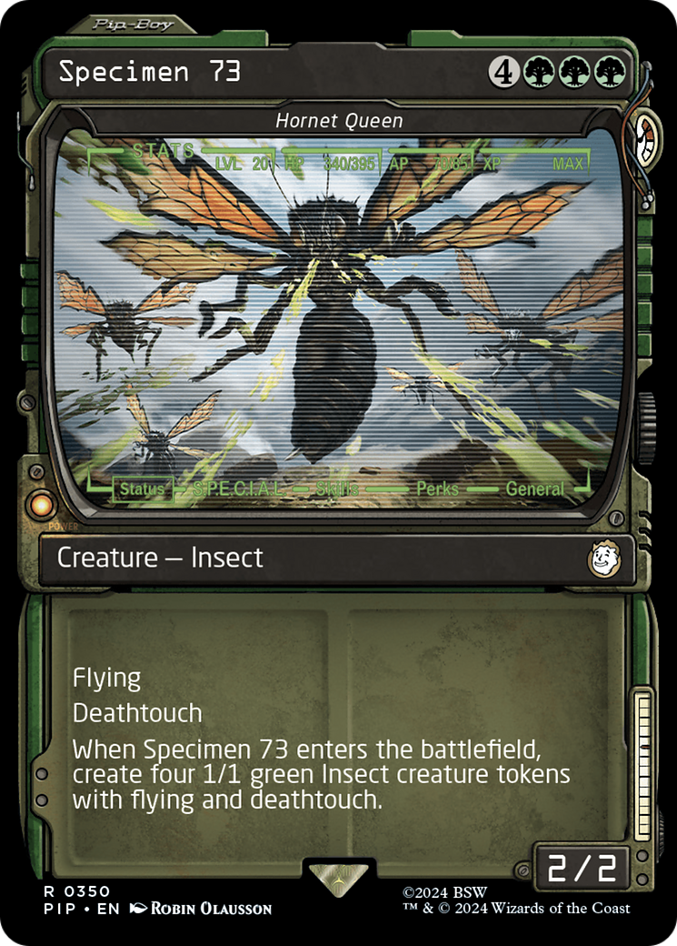 Image of Specimen 73 - Hornet Queen (Showcase) (PIP-350) - Fallout / Specimen 73: (Showcase) Foil
