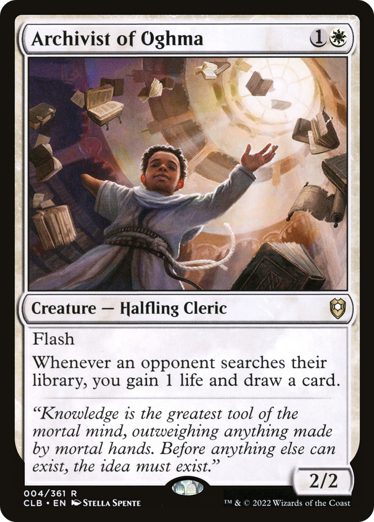 Image of Archivist of Oghma (CLB-004) - Commander Legends: Battle for Baldur's Gate