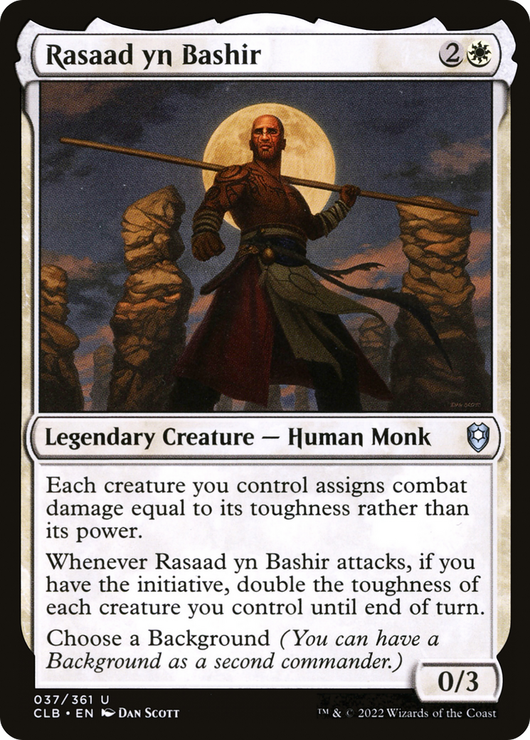 Image of Rasaad yn Bashir (CLB-037) - Commander Legends: Battle for Baldur's Gate Foil
