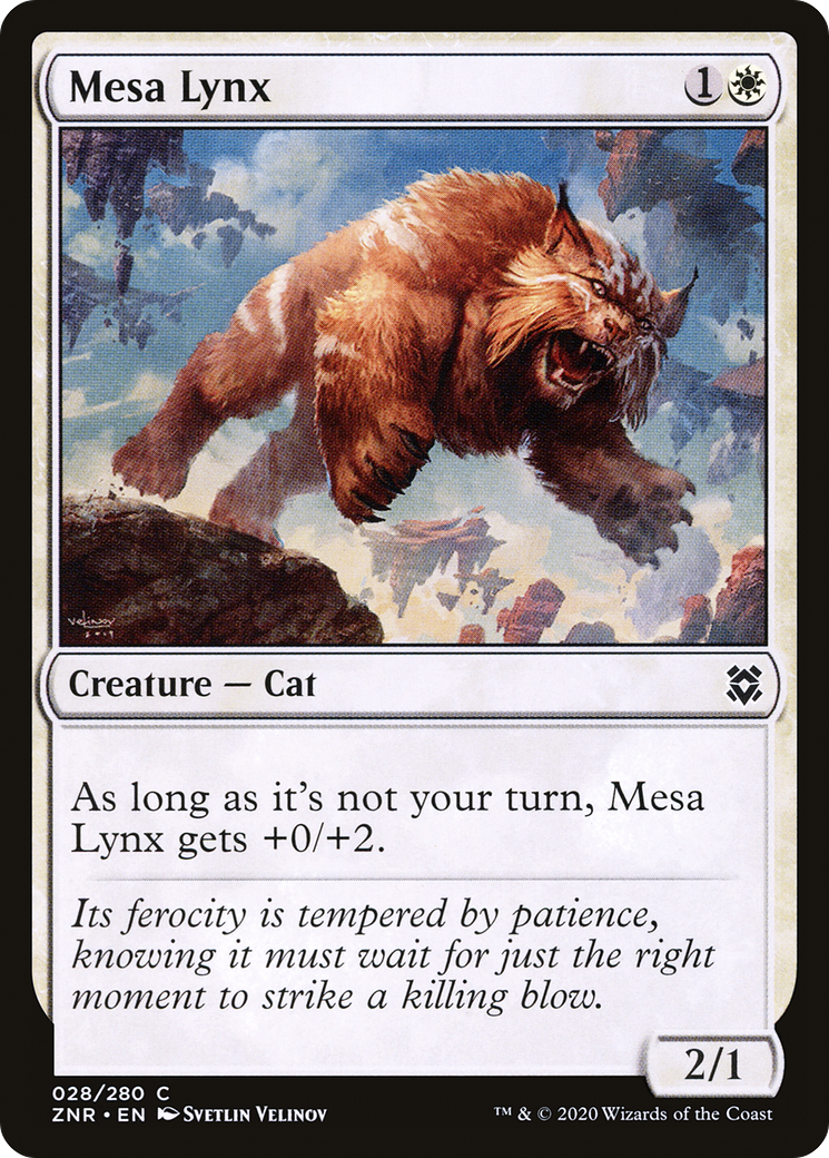 Image of Mesa Lynx (ZNR-028) - Zendikar Rising Foil