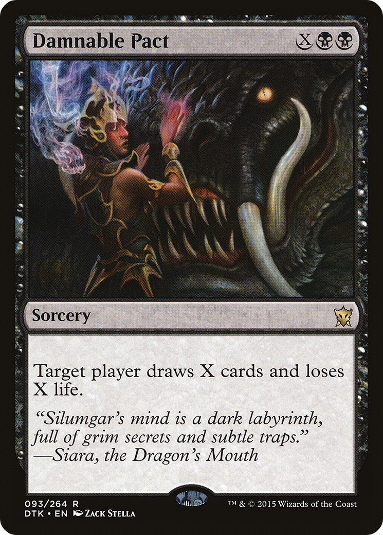 Image of Damnable Pact (DTK-093) - Dragons of Tarkir