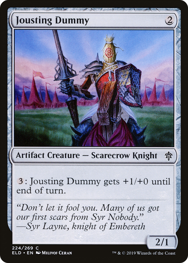 Image of Jousting Dummy (ELD-224) - Throne of Eldraine Foil
