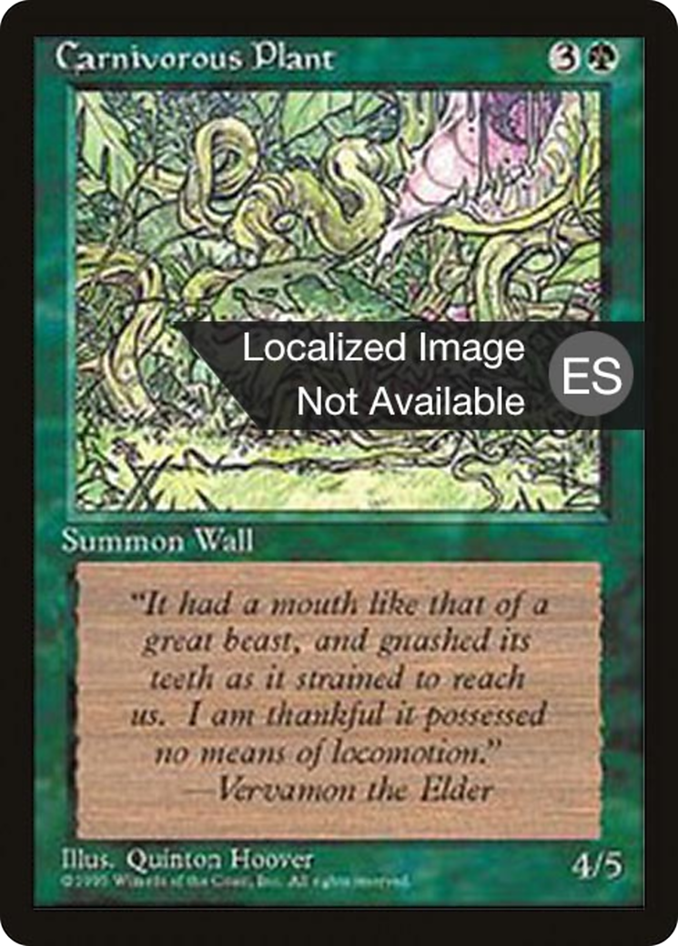 Image of Carnivorous Plant (4BB-) - Fourth Edition Foreign Black Border