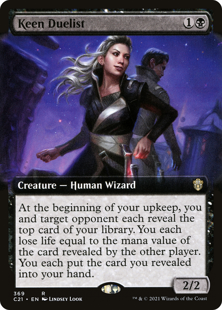 Image of Keen Duelist (Extended Art) (C21-369) - Commander 2021: (Extended Art)