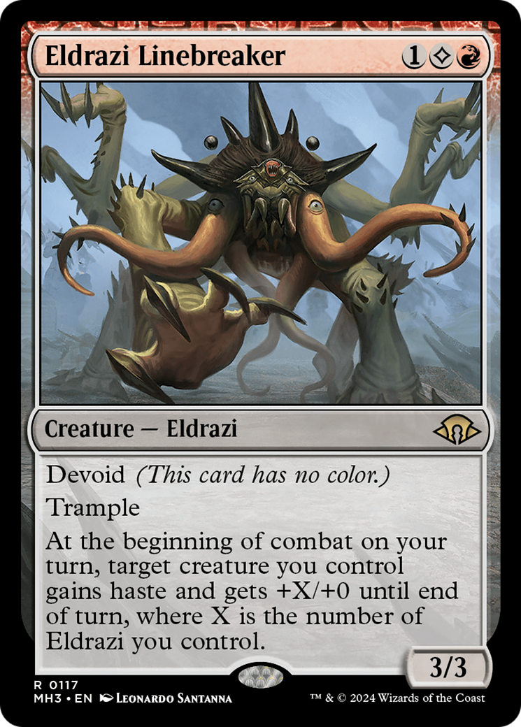Image of Eldrazi Linebreaker (MH3-117) - Modern Horizons 3: (devoid) Foil