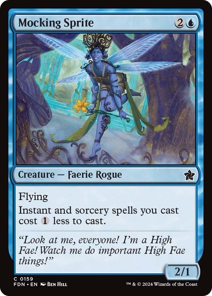 Image of Mocking Sprite (FDN-159) - Foundations Foil