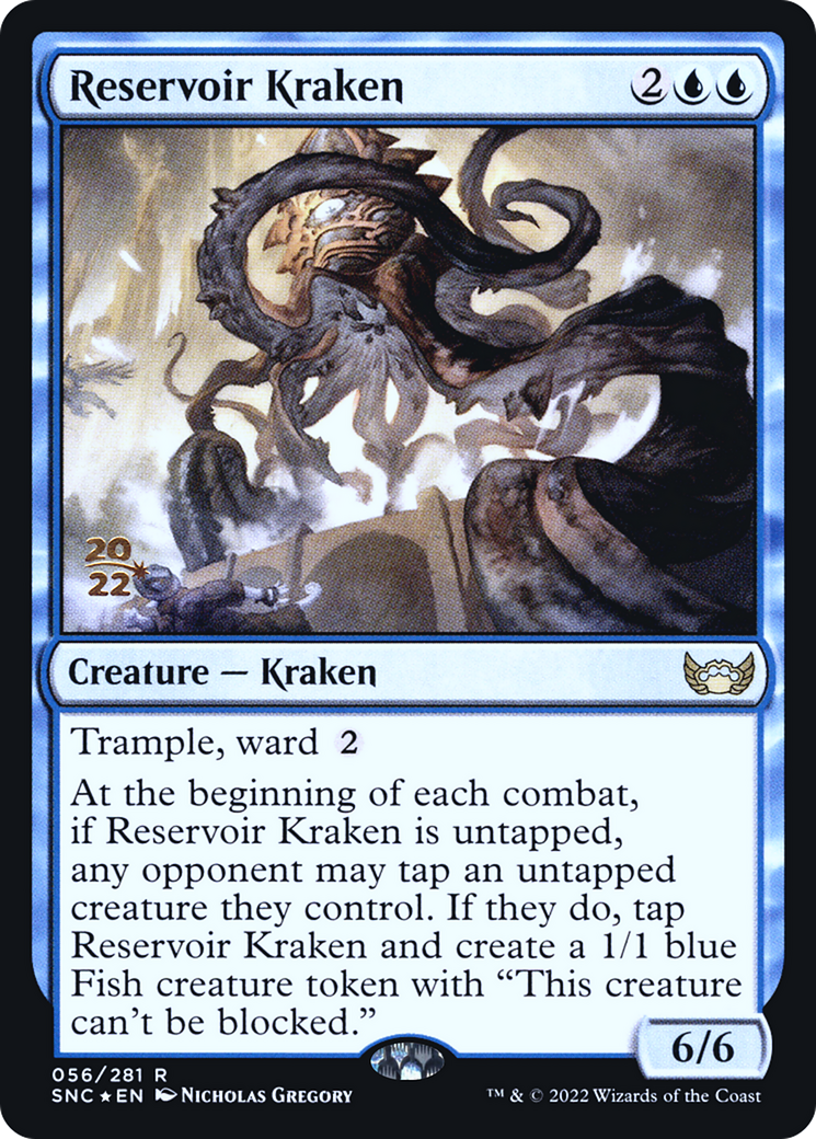 Image of Reservoir Kraken (PRE-056) - Streets of New Capenna Promos Foil